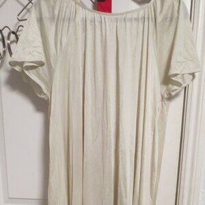 2 X to 3 X Vintage Unbranded No Size Sateen Type Long Creme Nightgown